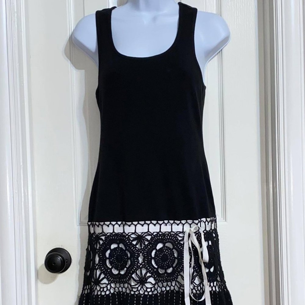 Moda International Ribbed Racerback Crochet Dress - Picture 4 of 14